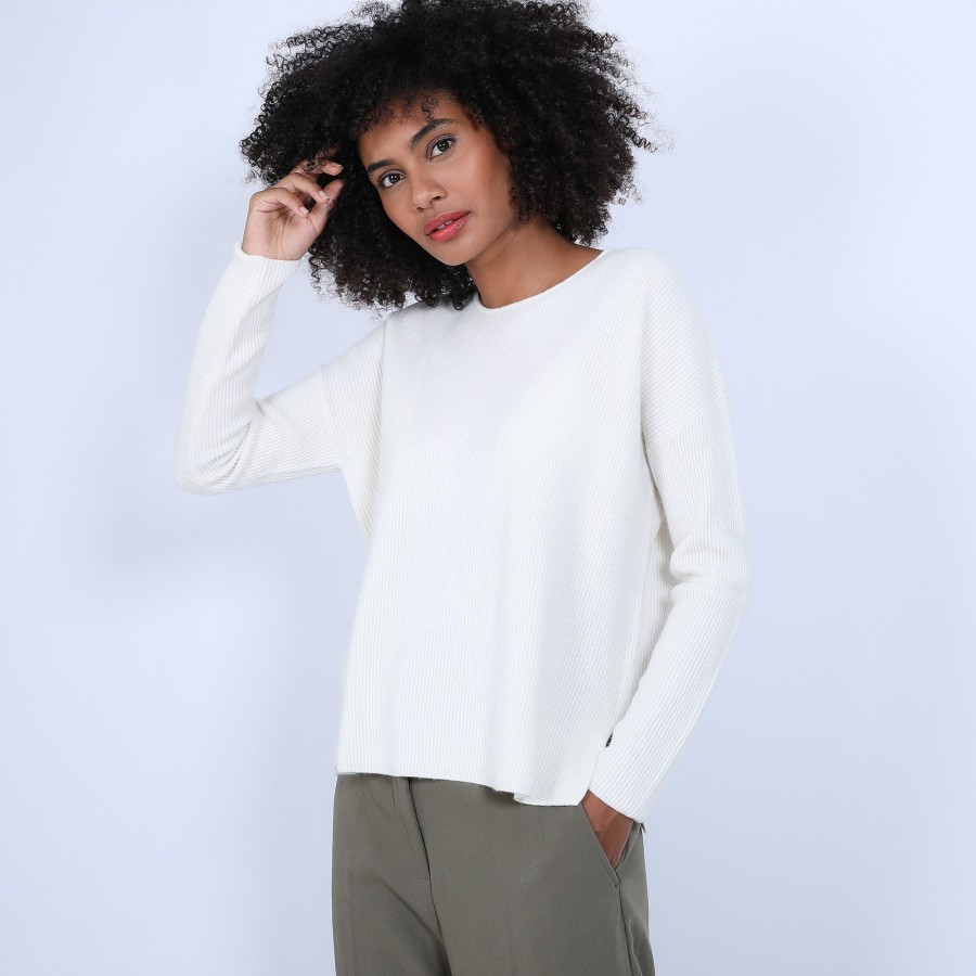 Suéter de cashmere com botões nas costas - Becky