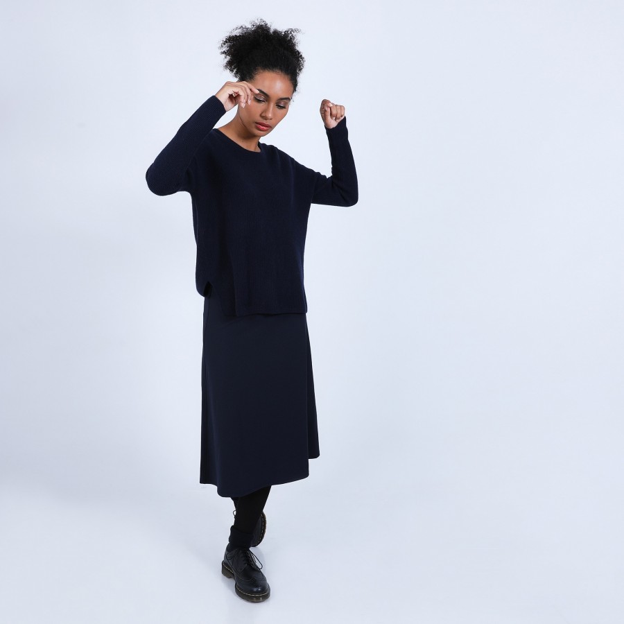 Suéter de cashmere com botões nas costas - Becky