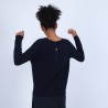 Pull col rond boutons arrière - Becky