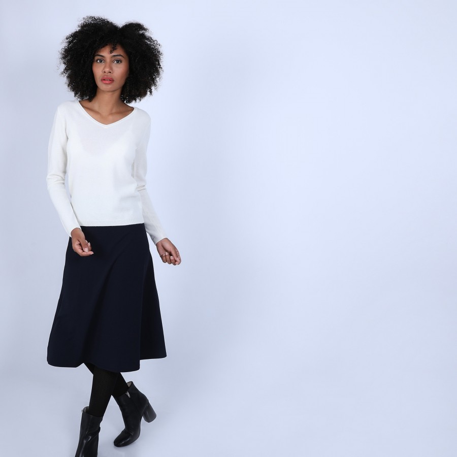 Pull col V en cachemire - Bijou