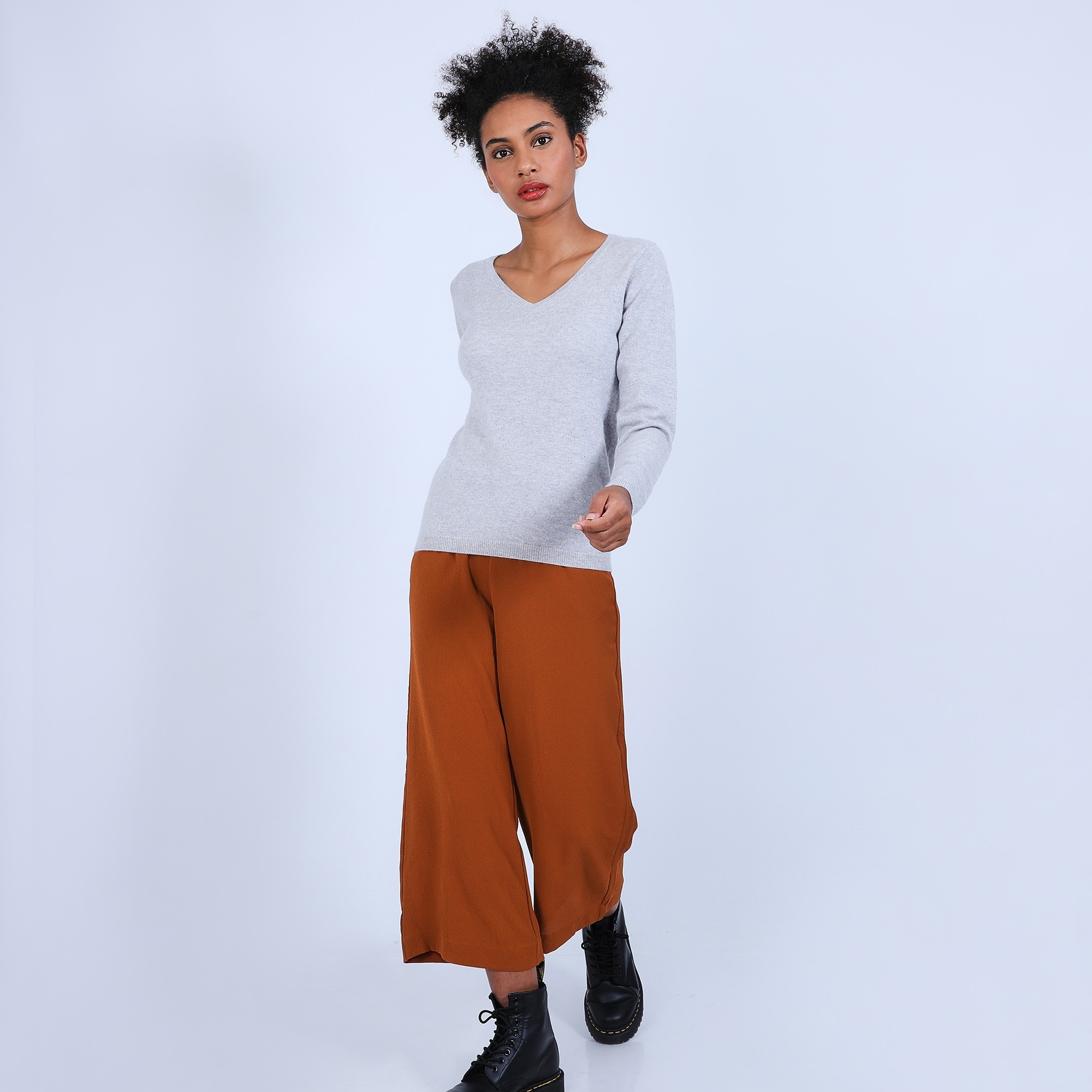 Pull col V en cachemire - Bijou