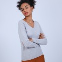 Pull col V en cachemire - Bijou