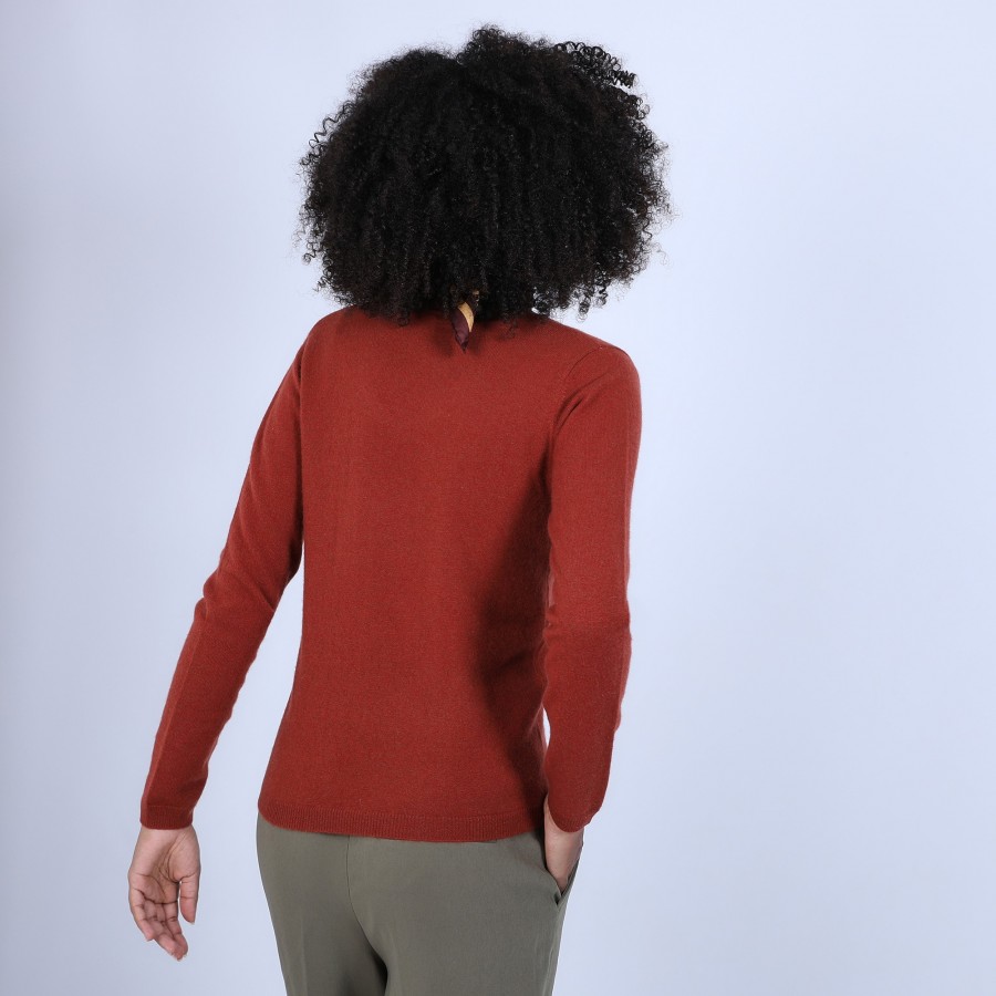 Suéter de cashmere com decote em V - Bijou