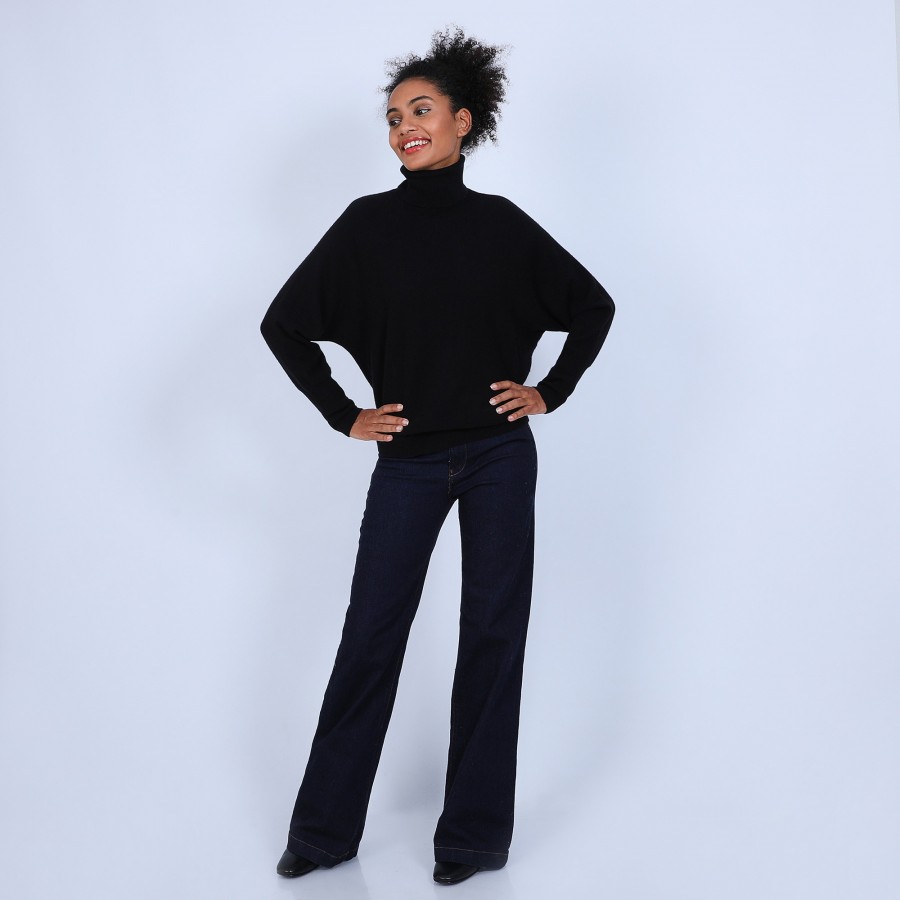 Roll-neck batwing jumper - Bob