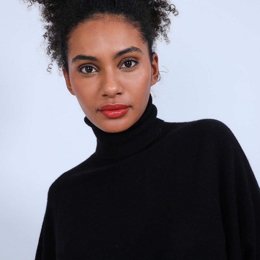 Roll-neck batwing jumper - Bob