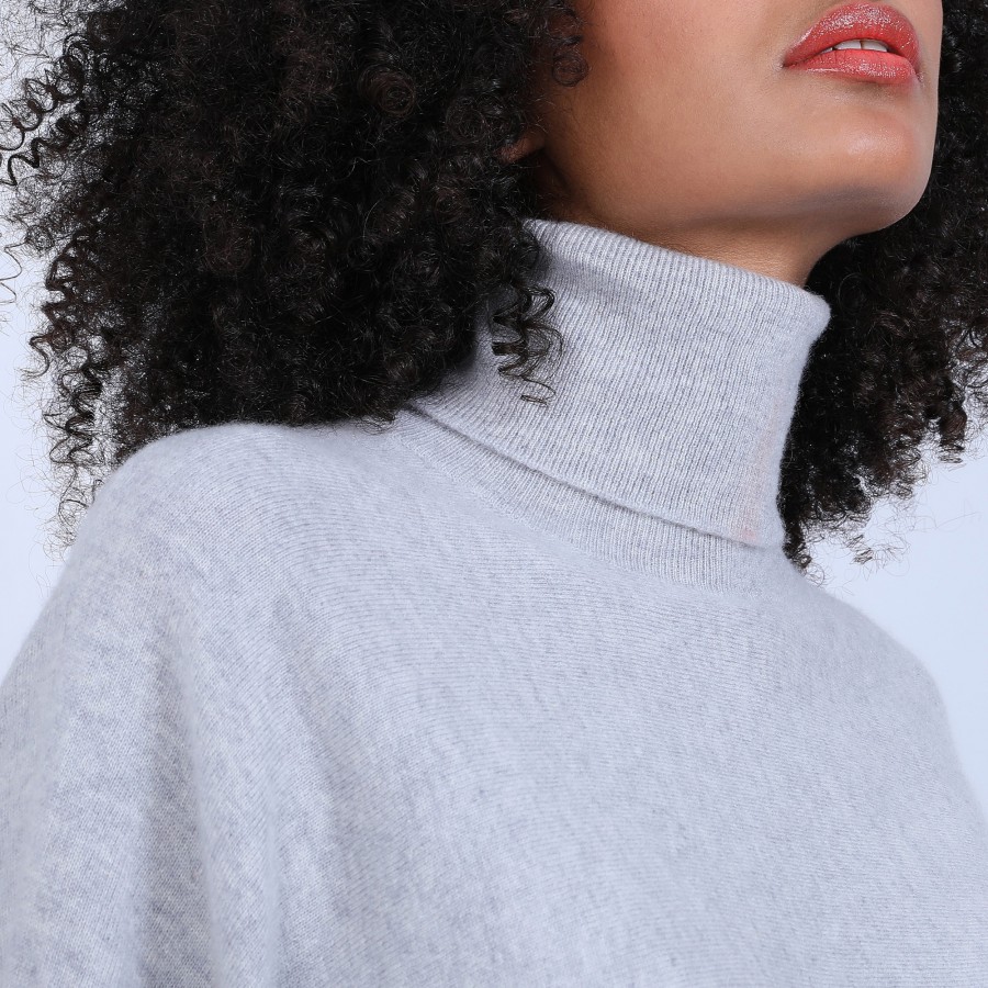 Roll-neck batwing jumper - Bob