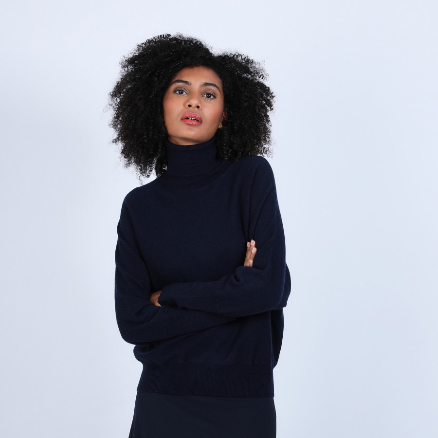 Roll-neck batwing jumper - Bob