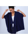 Gilet kimono sans manches - Harriet 6646 indigo - 75 Bleu nuit
