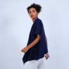 Gilet kimono sans manches - Harriet 6646 indigo - 75 Bleu nuit