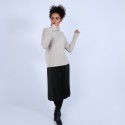 Pull manches extra longues Solange 6601 ecru - 13 beige moyen