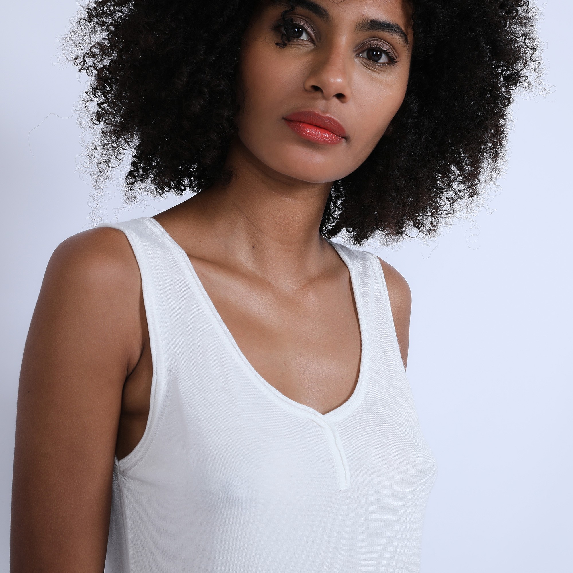 Débardeur en bambou cachemire - Hoatti 6601 ecru - 82 Ecru