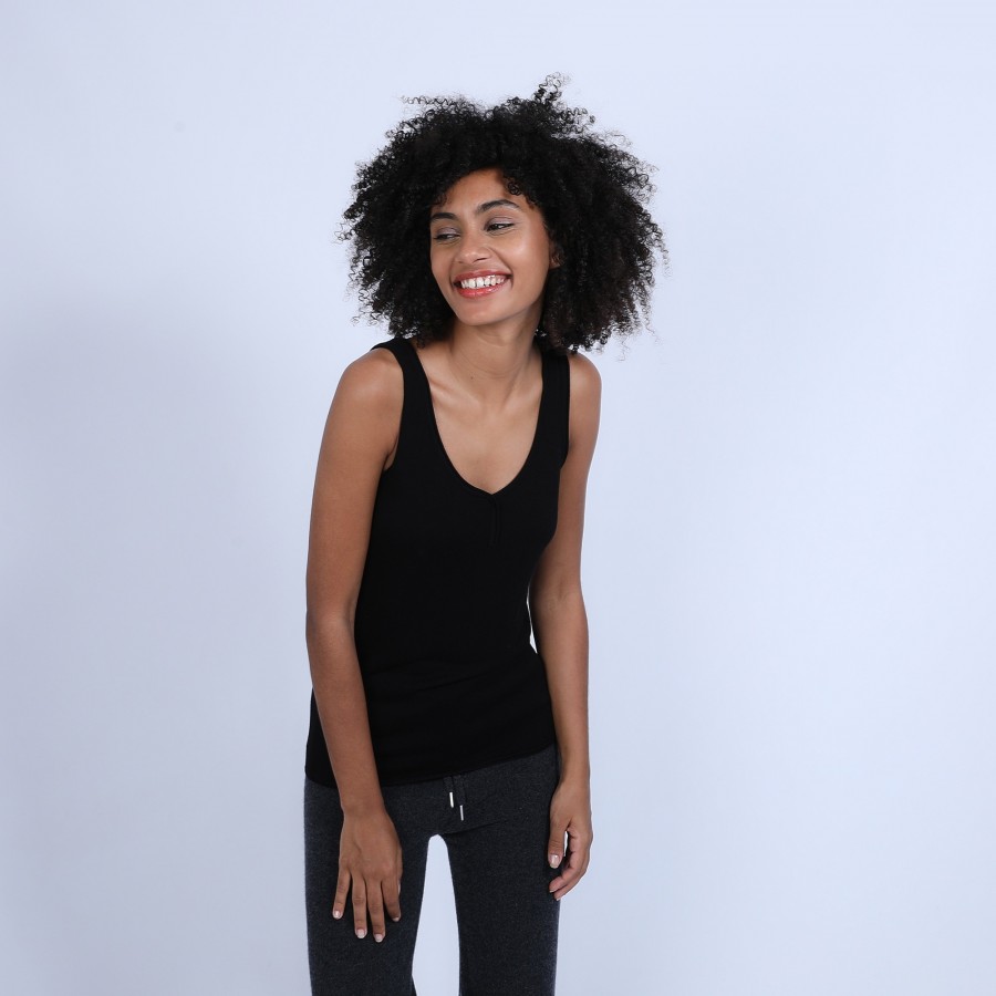 Bamboo cachemere tank top - Hoatti