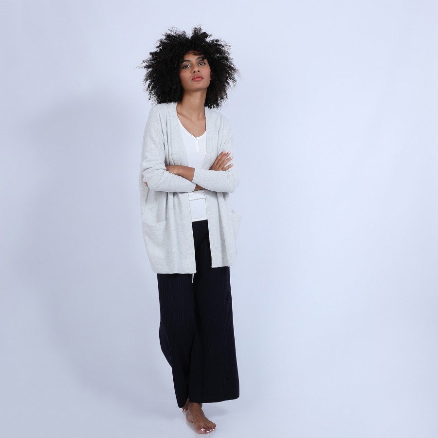 Colete de cashmere com bolsos - Ouria