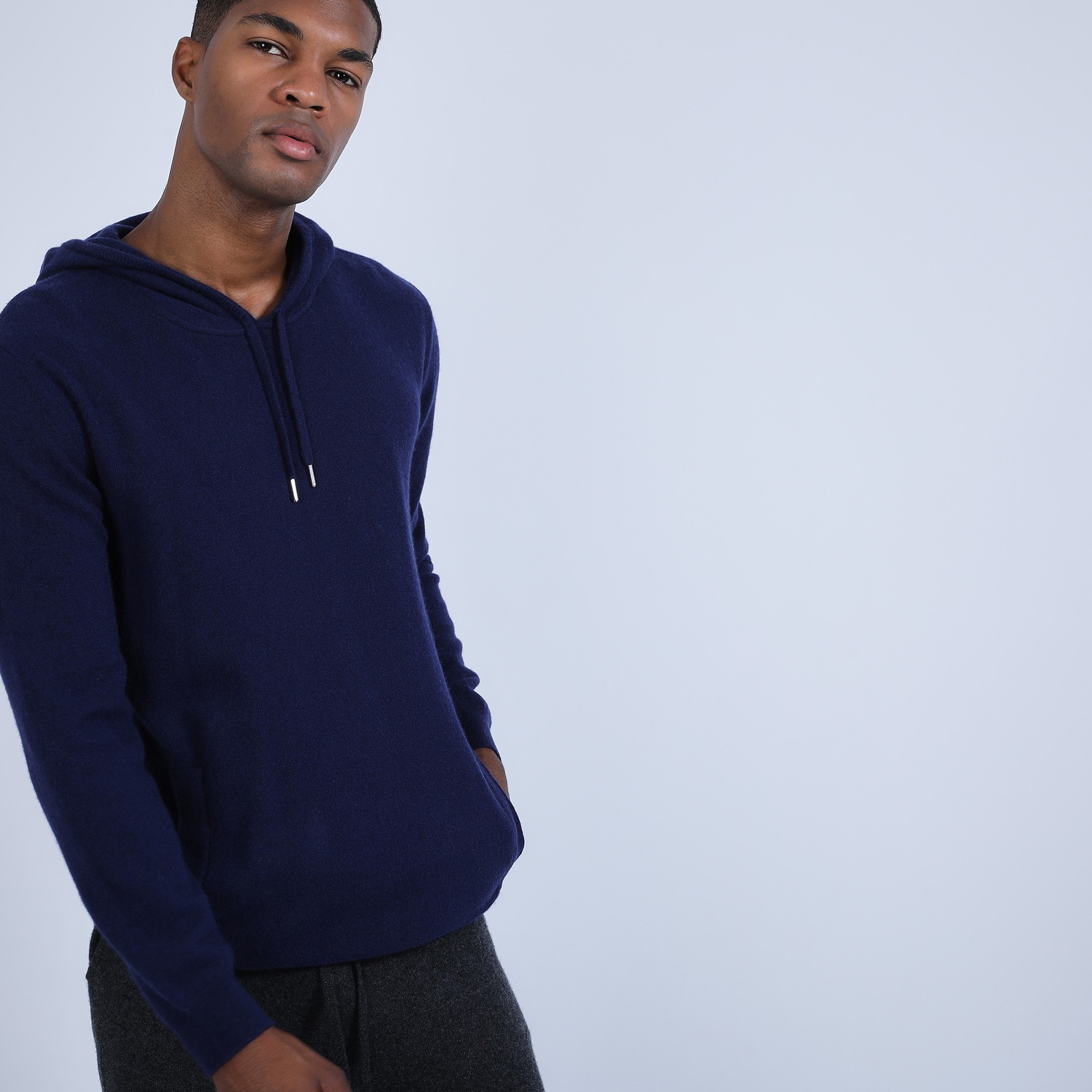 Cashmere hoodie - Harper 6340 Marine - 05 bleu marine