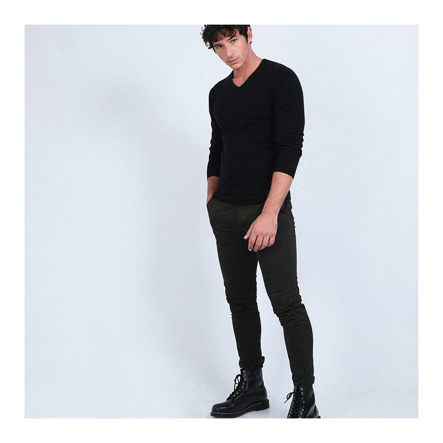 V-neck jumper in cashmere - Evann