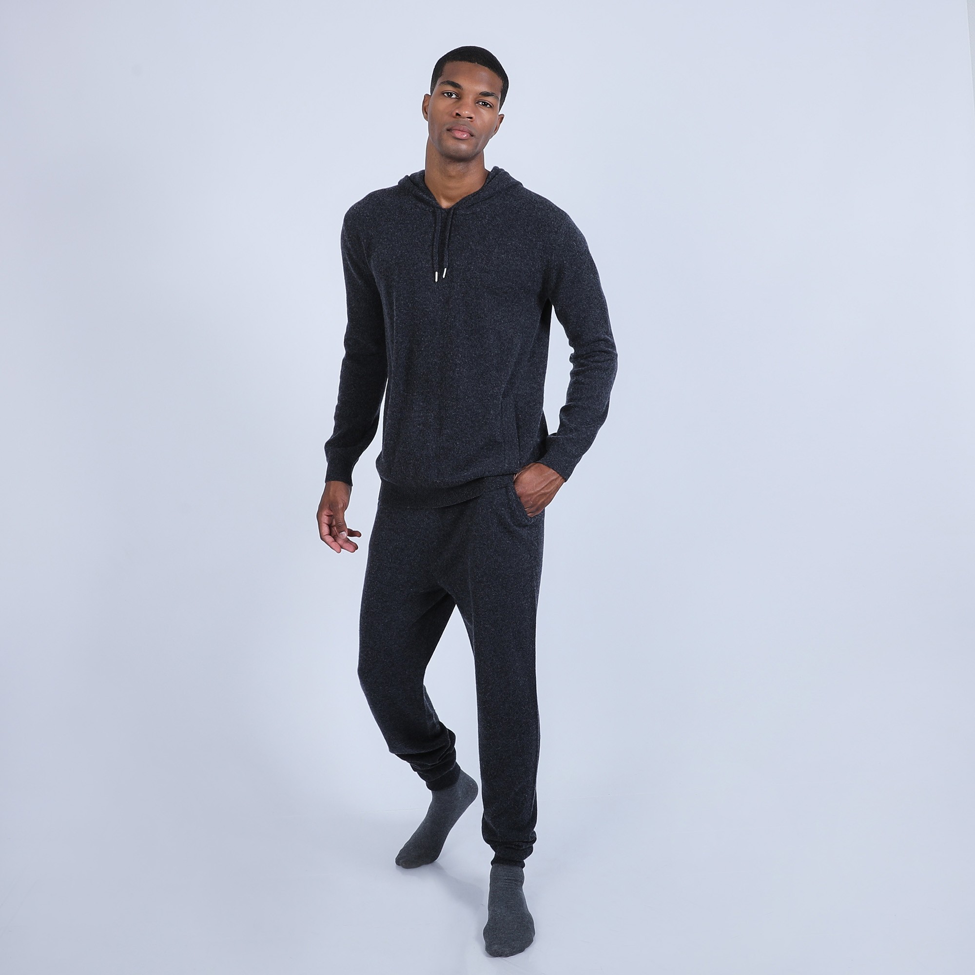 Cashmere hoodie - Harper 6340 Marine - 05 bleu marine