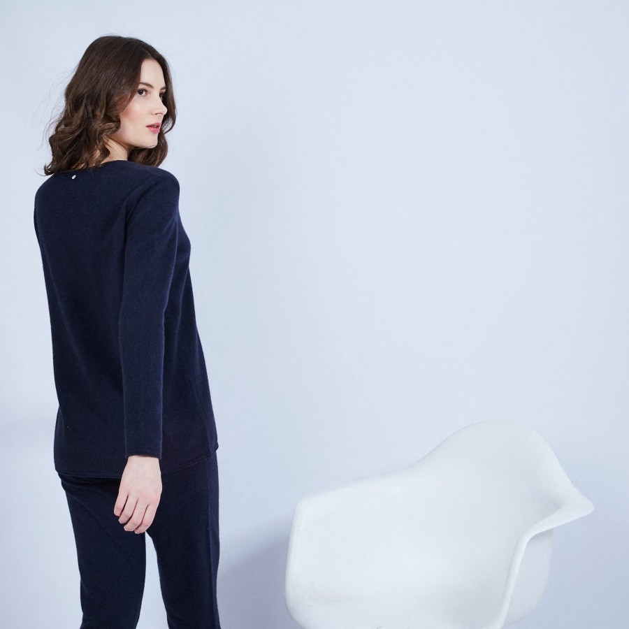 Pull col V en cachemire - Olgae