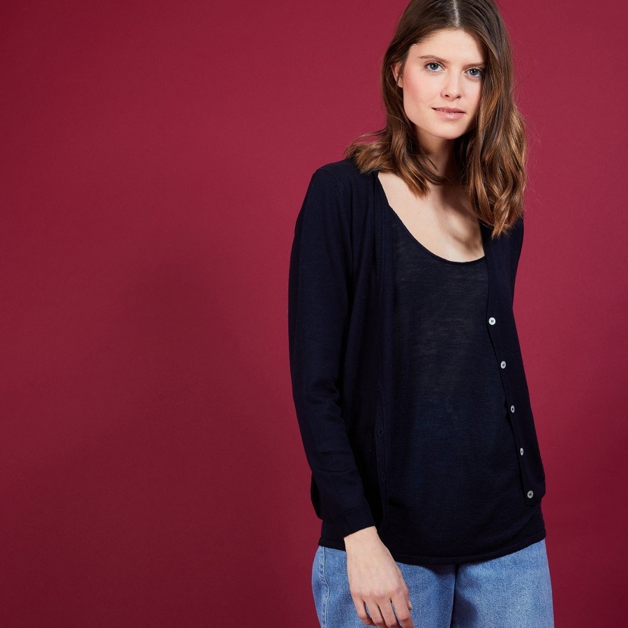 Colete 100% lã merino para bebê