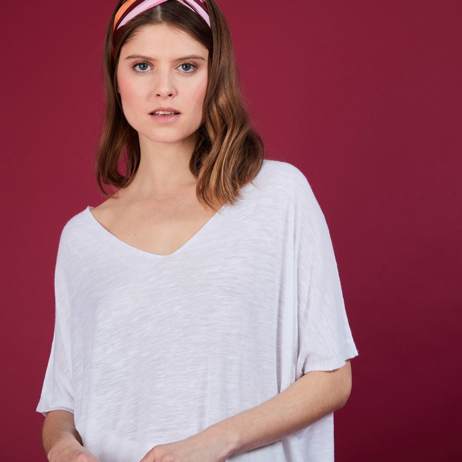 Long flamed linen T-shirt - Bil