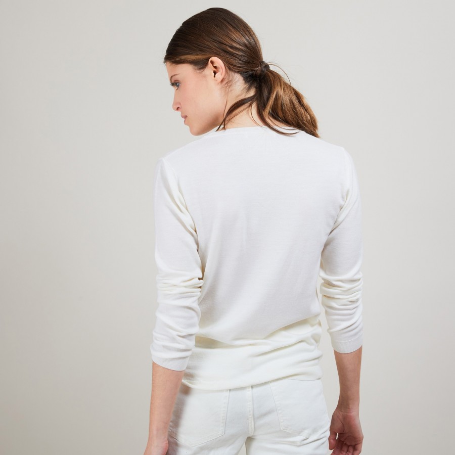 Wool V-neck sweater - Arya