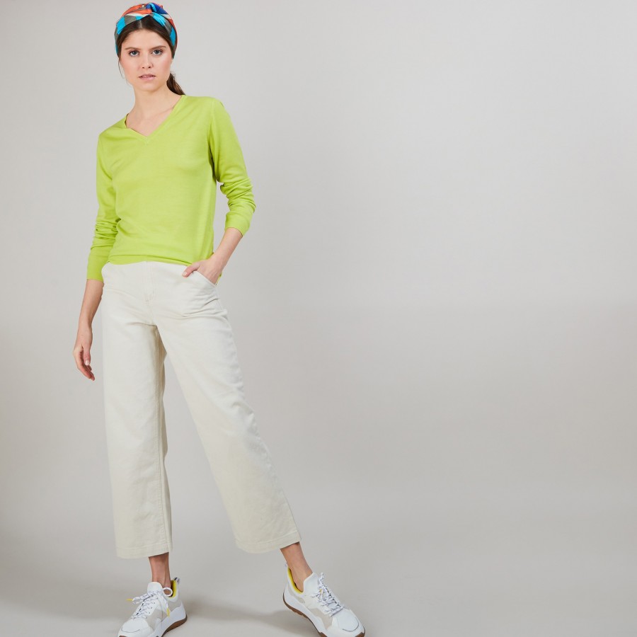 Wool V-neck sweater - Arya