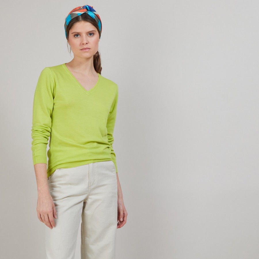 Wool V-neck sweater - Arya