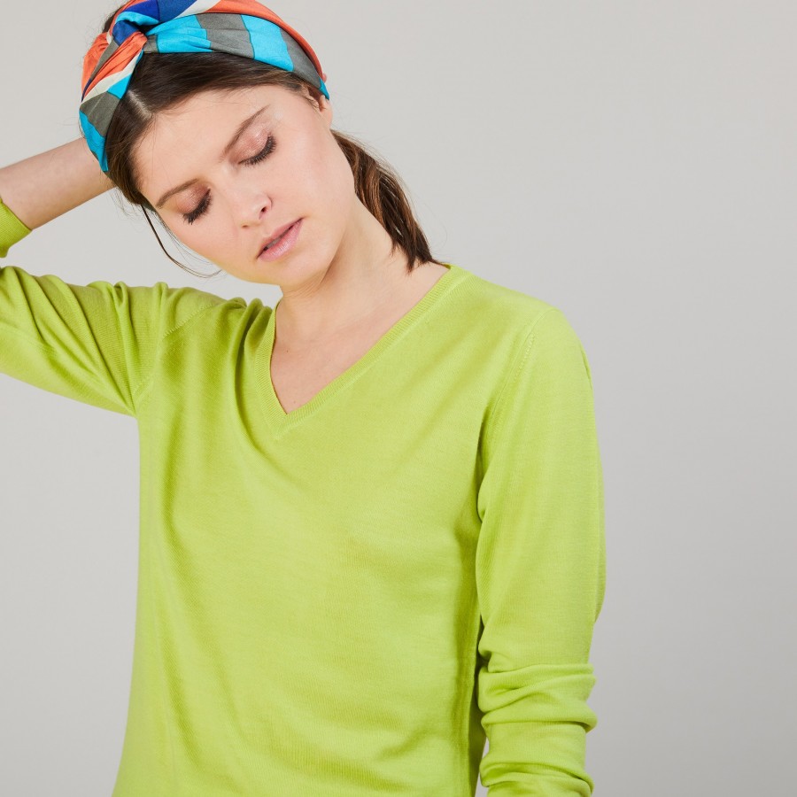 Suéter de lã com decote em V - Boule