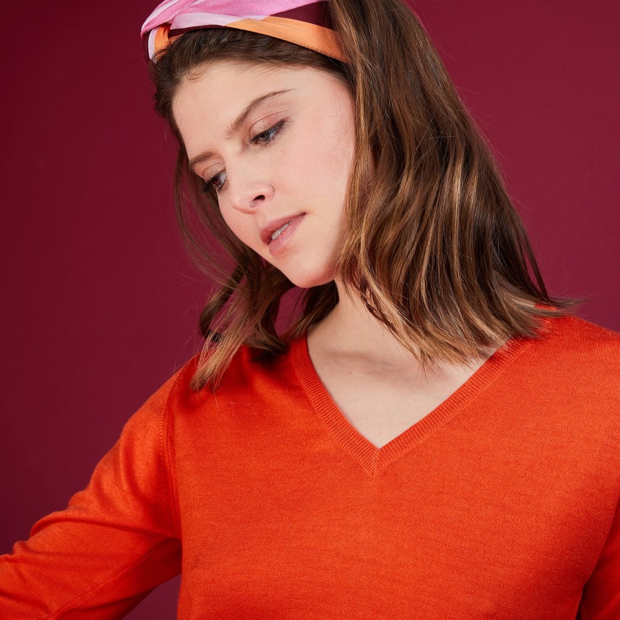 Suéter de lã com decote em V - Boule