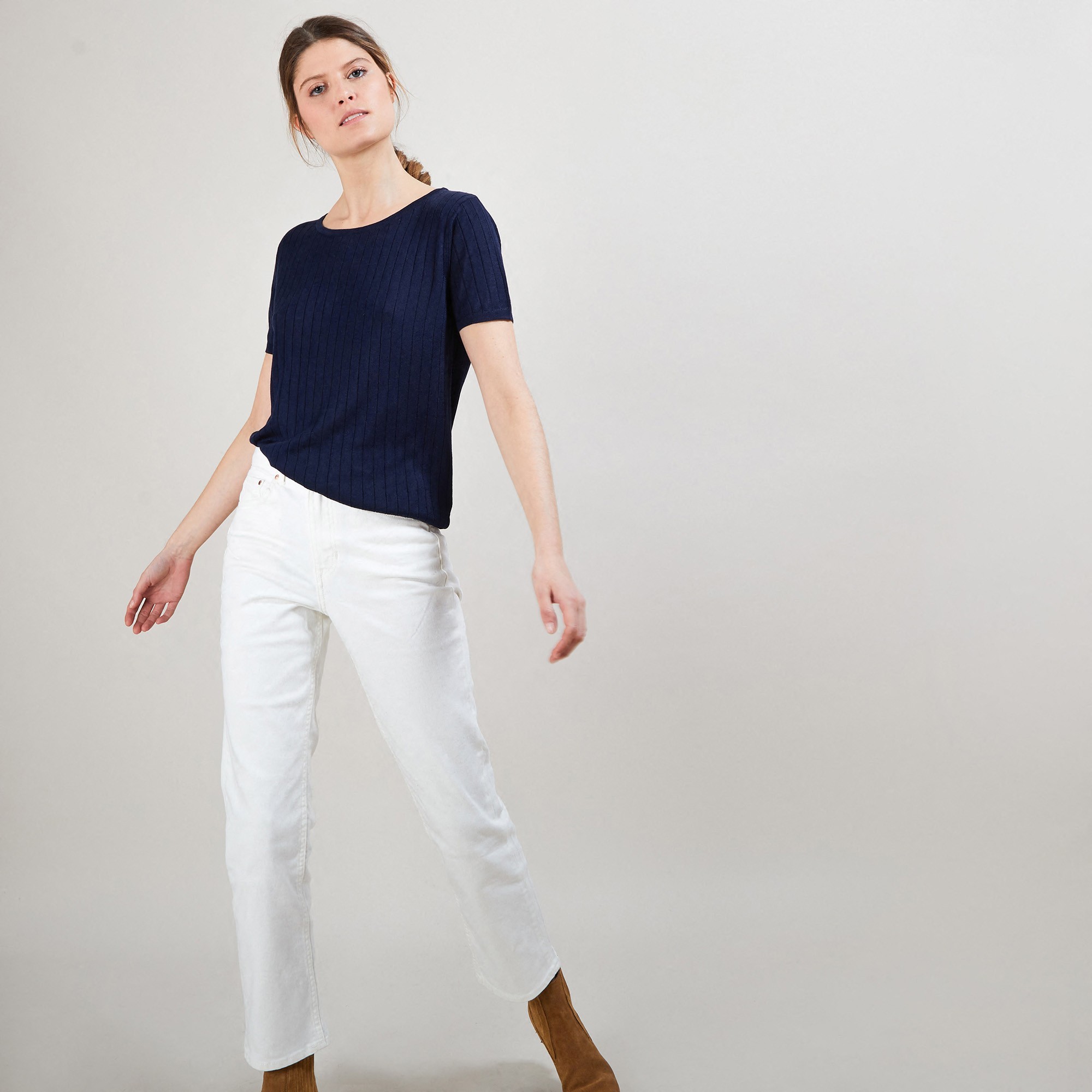 AICHA T SHIRT SOIE NATURELLE