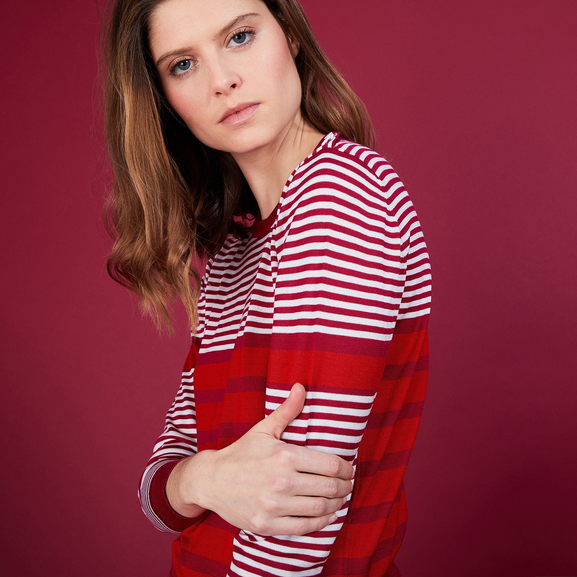 AMELIA PULL COL ROND SOIE NATURELLE