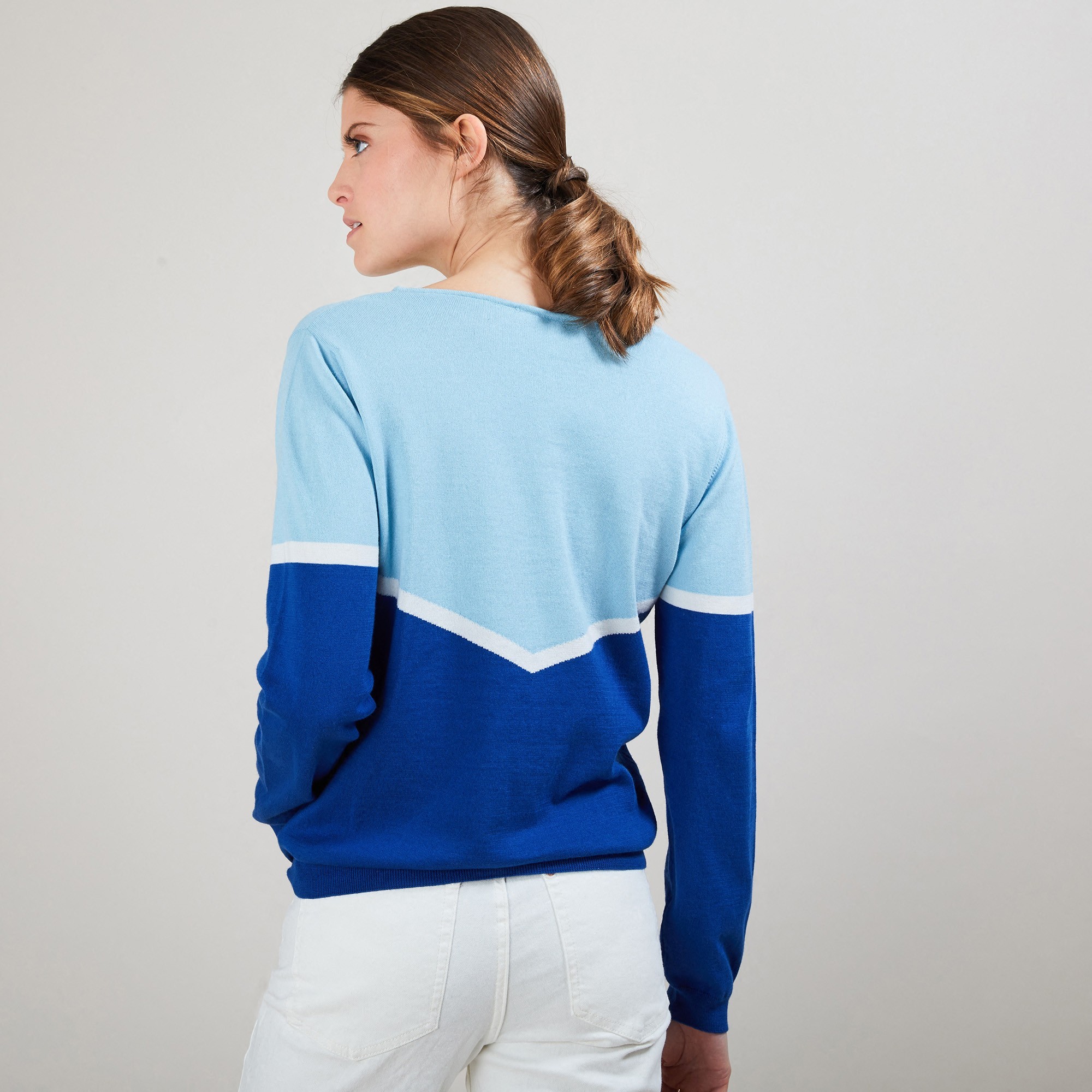 AUDREY - Marine/Beige/Blanc 6955 Bleu Marine