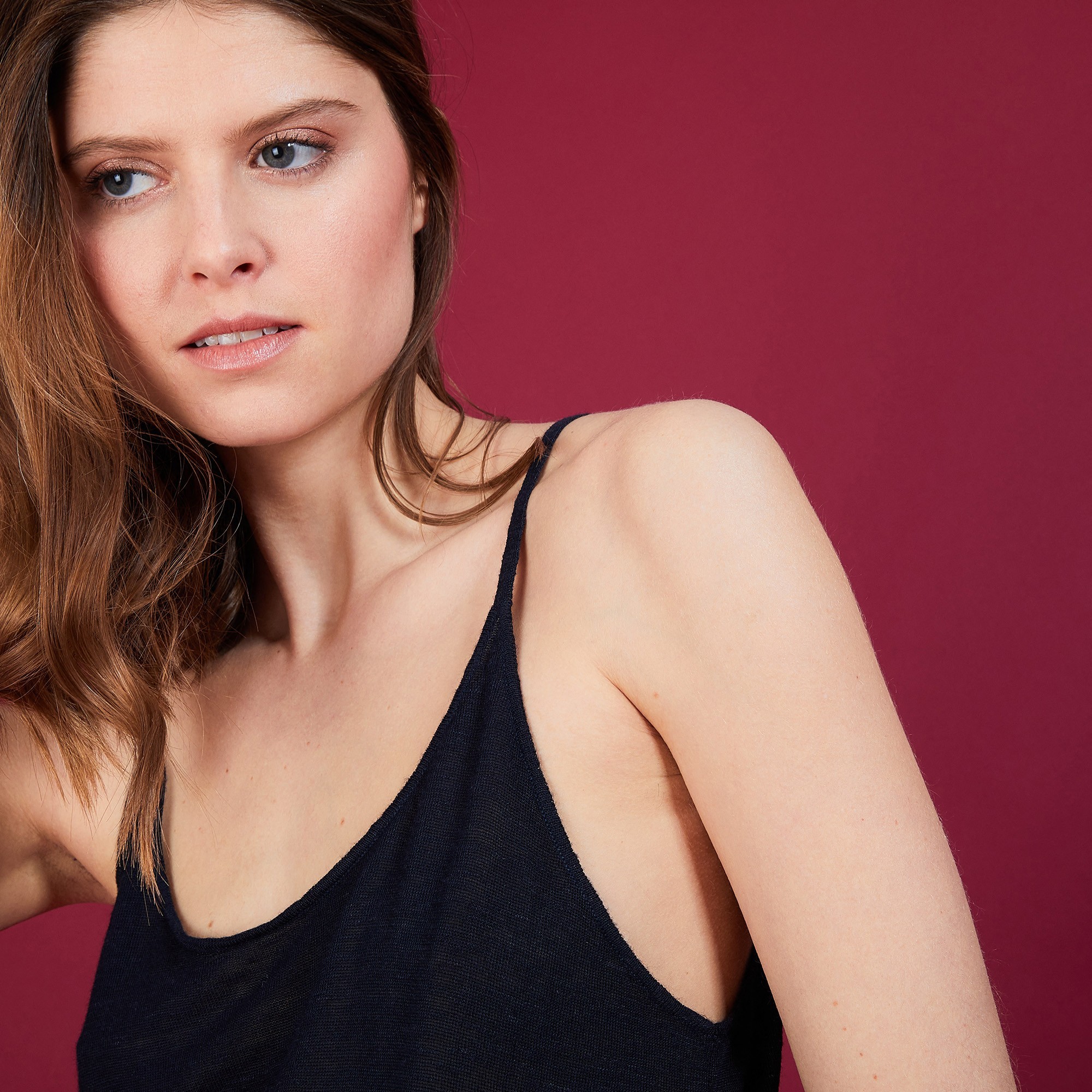 Débardeur à fines bretelles - Bajah 6840 marine - 05 Bleu marine