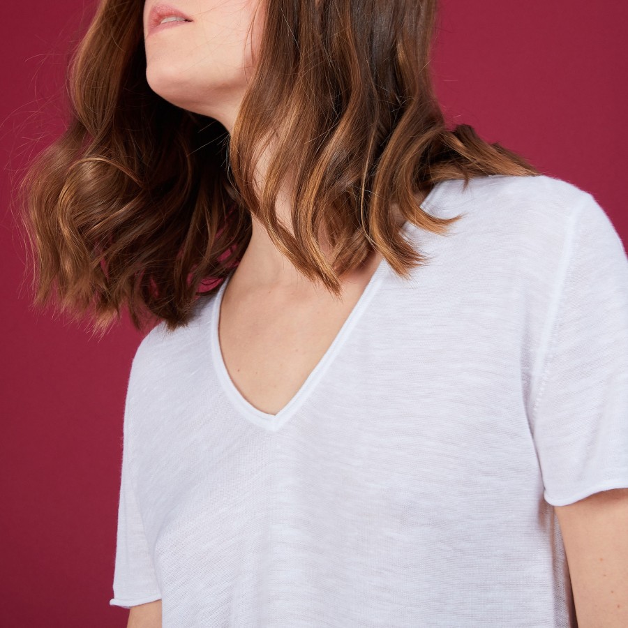 Flamed linen T-shirt - Balkan