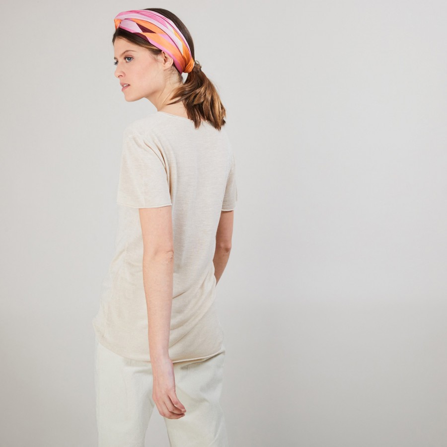 Flamed linen T-shirt - Balkan