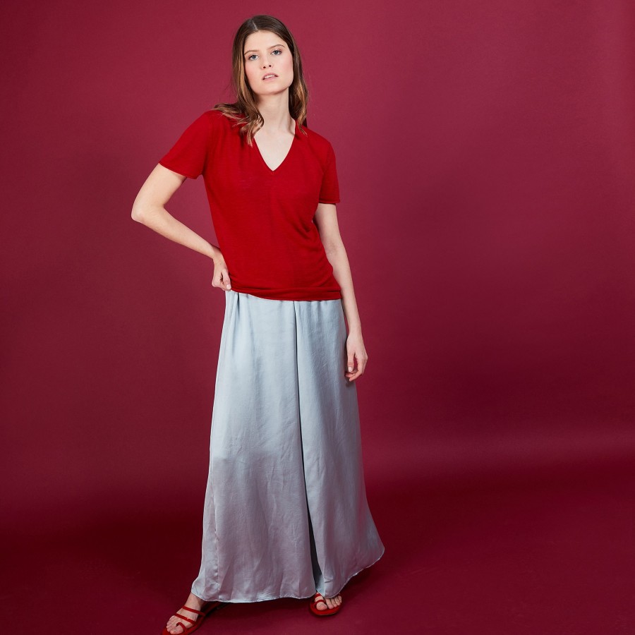 Flamed linen T-shirt - Balkan