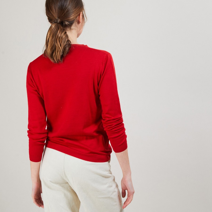 Round neck sweater Merino Wool - Balneo