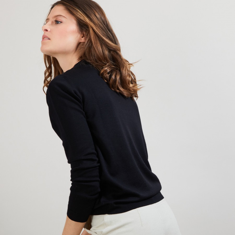 Round neck sweater Merino Wool - Balneo