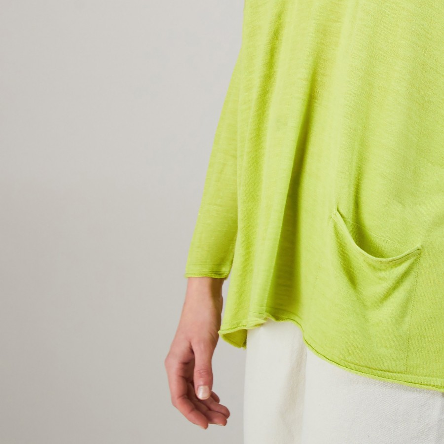 Camiseta folgada de linho com estampa slub - Balou