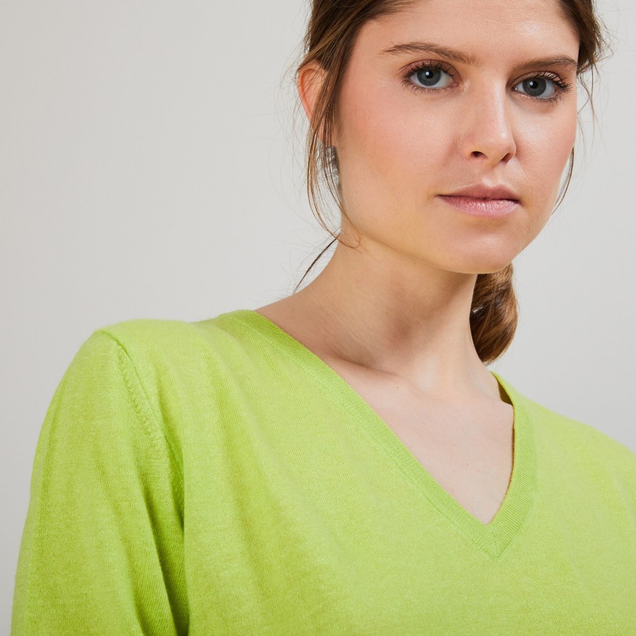 Suéter de linho e cashmere - Blondie