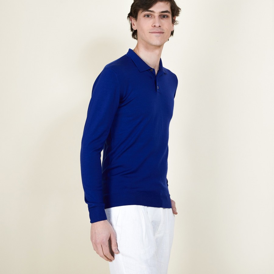 Merino wool polo neck sweater - Eni