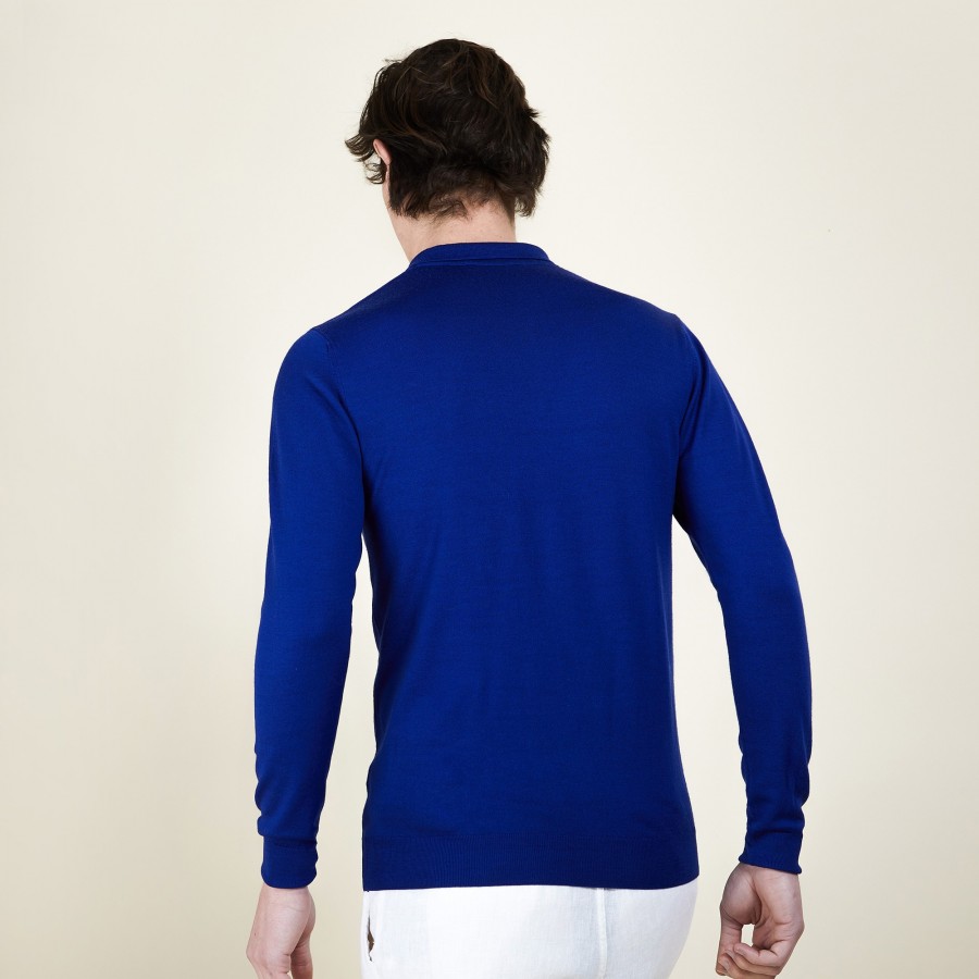 Merino wool polo neck sweater - Eni