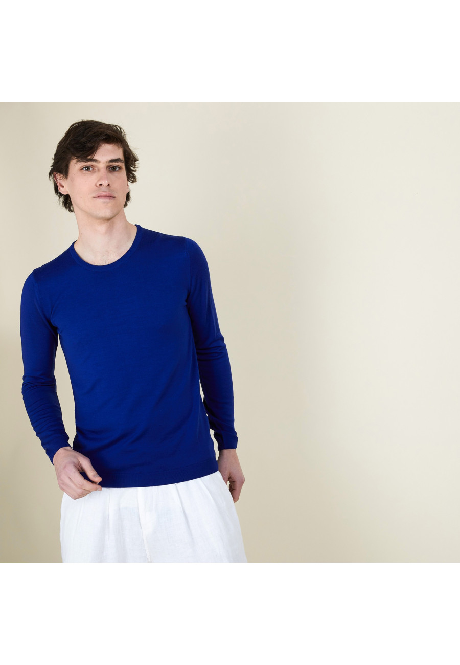 Suéter de lã merino com gola redonda - Eddie