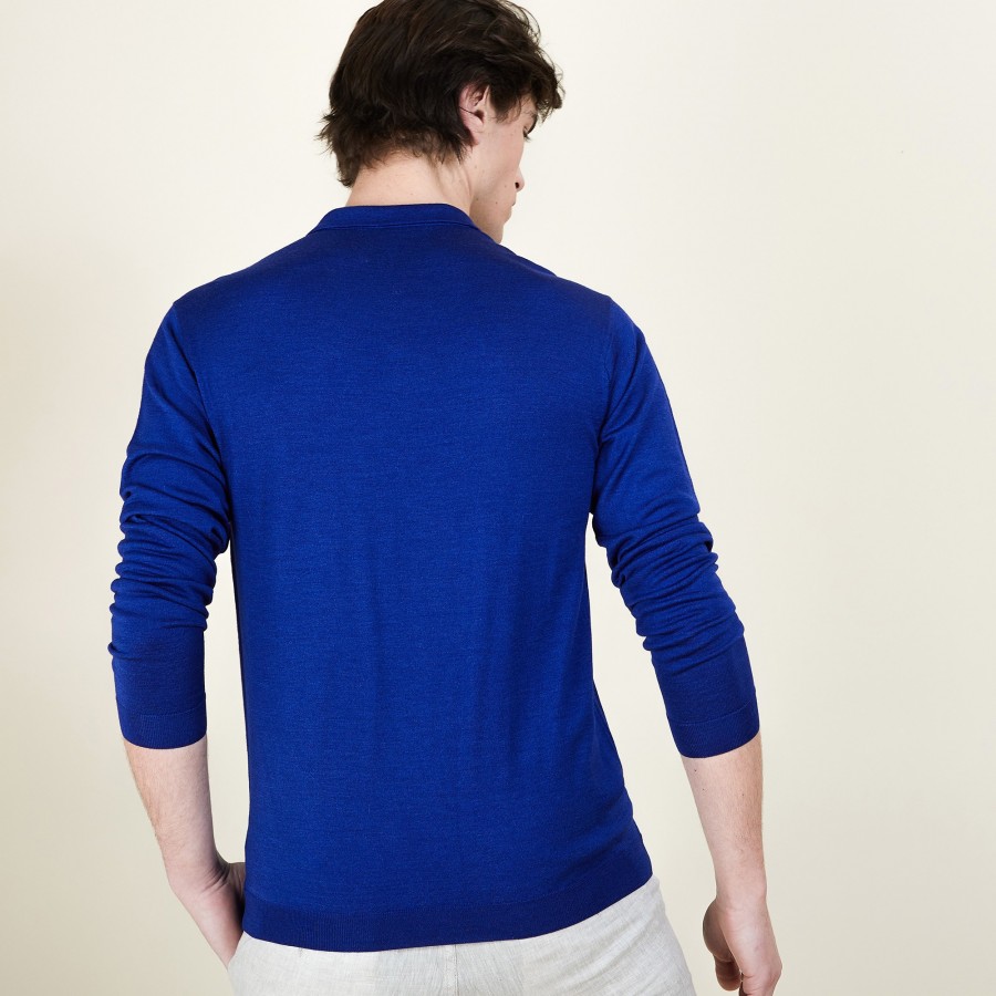 Camisa polo de lã e seda - Bartev