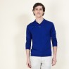 Pull col polo en laine et soie - Bartev 6841 ALTITUDE - 06 Bleu foncé