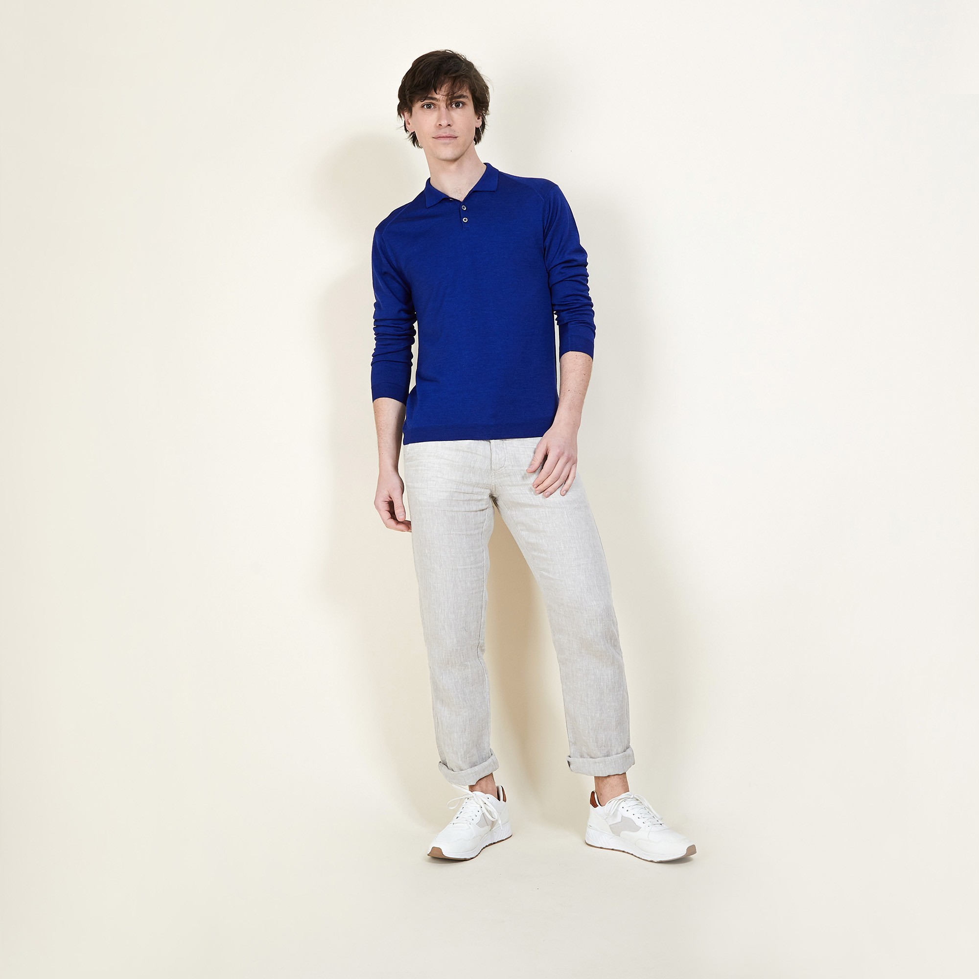 BARTEV PULL COL POLO LAINE ET SOIE