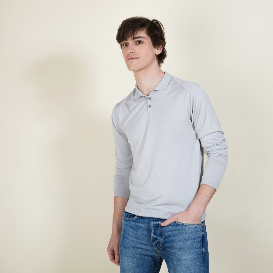 Camisa polo de lã e seda - Bartev