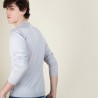 Pull col polo en laine et soie - Bartev 6811 GRIS CLAIR - 11 Gris clair