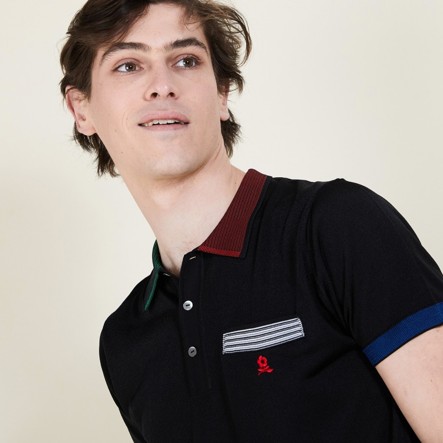 Camisa Polo Colorida em Fil Lumière - Baptista