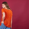 Long T-shirt en lin flammé - Coline