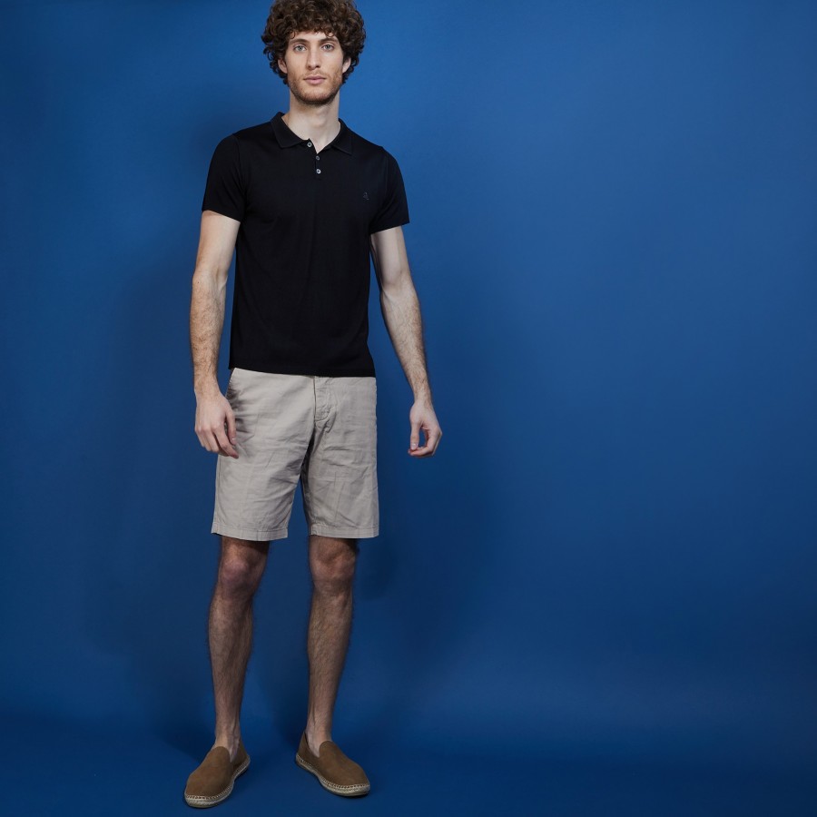 Camisa polo de manga curta em Fil Lumière - Babar